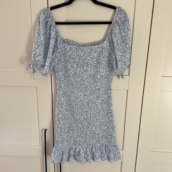 Blue Floral Dress Lost + Wander - Picture 2 of 5
